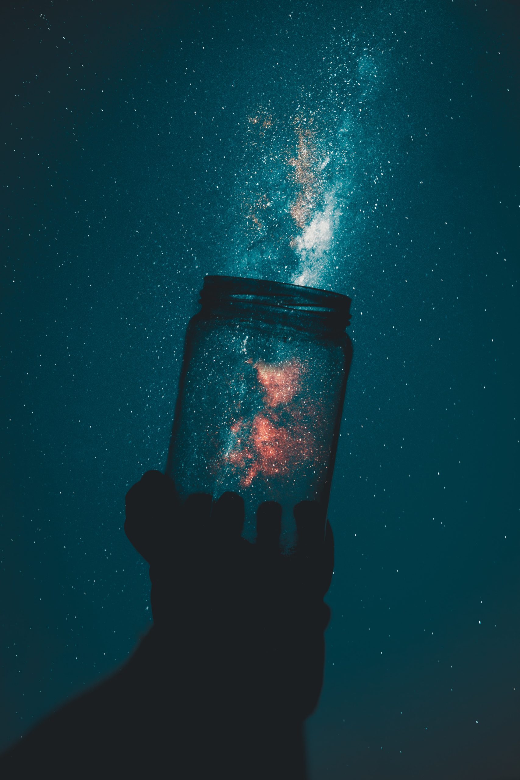 Imagen creativa tomada con un cielo estrellado